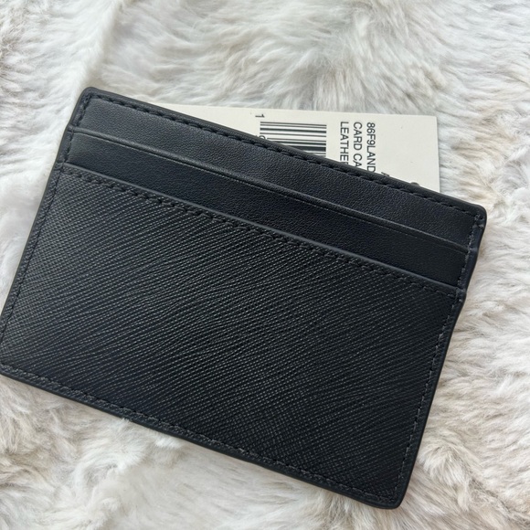 NWT MK unisex leather card wallet black - Picture 3 of 4